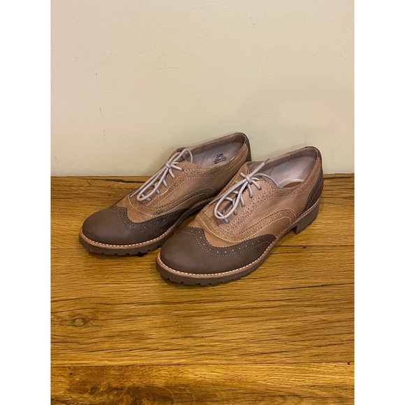 Women's Sperry Topsider Ashbury Oxford Wing Tip Shoe Brown Suede, Size 7.5 - Picture 1 of 7